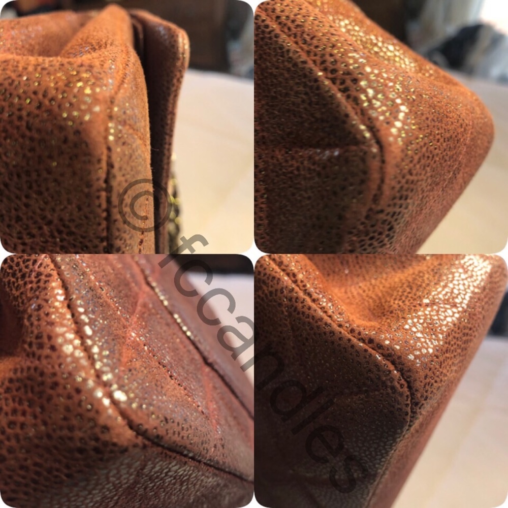 Auth CHANEL goatskin double flap - Picture 11 of 16